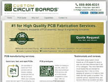 Tablet Screenshot of customcircuitboards.com